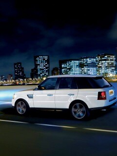 Белый Лэнд Ровер обои