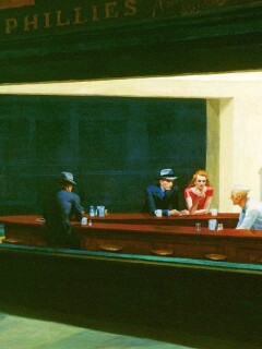 Ночное кафе обои