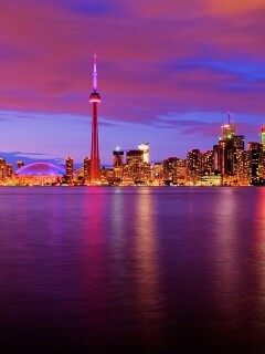 Ночной Торонто обои