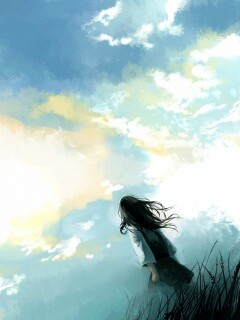 Одинокая девочка обои