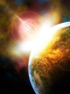 Восход за горизонтом обои