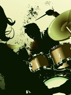 Барабанщик зажигает обои