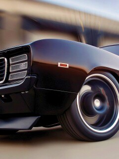 Мускул кар на повороте обои