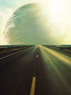 Дорога в луну обои