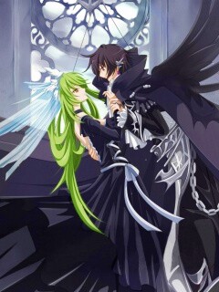 Танец под витражом обои