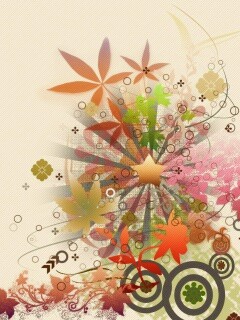 Звездно-листовая абстракция обои