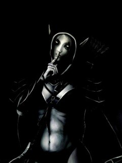 Ночная эльфийка призывает к тишине обои