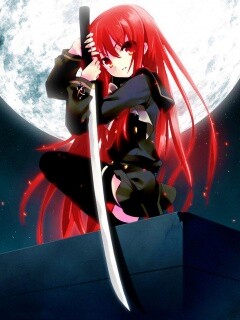 Девочка с катаной обои