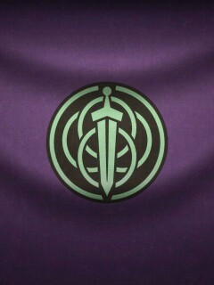 Меч на фоне колец обои