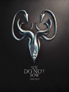 Металлический герб дома Грейджой обои