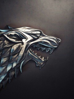 Металлический герб дома Старков обои