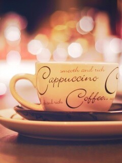Чашечка капучино обои