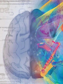 Левая и правая половина мозга обои