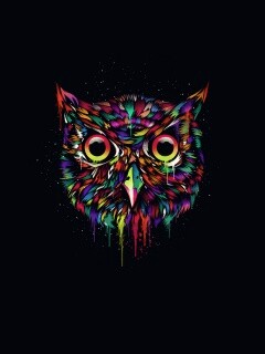 Векторная совиная голова обои