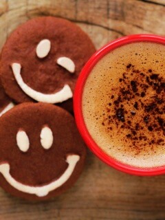 Кофе с печеньками обои