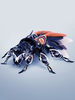 Кибер муха обои