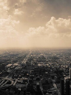 Город: вид сверху обои