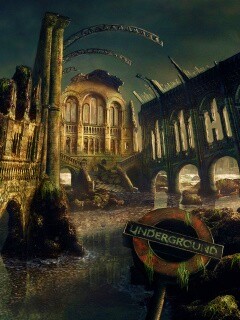 Затопленные руины обои