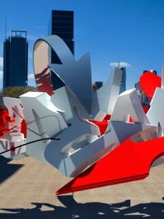 Трехмерное граффити обои