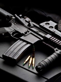 Черный автомат обои