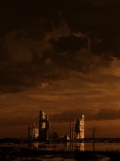 Руины здания обои