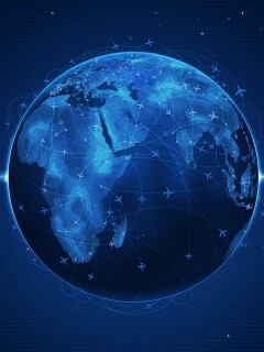 Маршруты самолетов обои