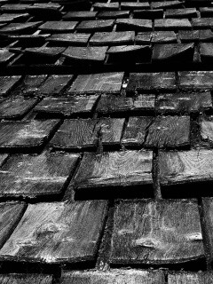 Деревянная крыша обои