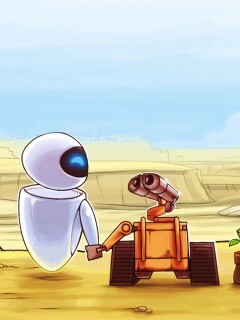 WALL-E и Ева обои