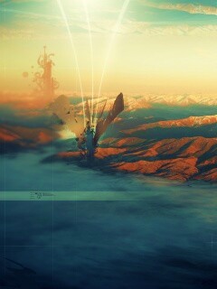 Горная абстракция обои