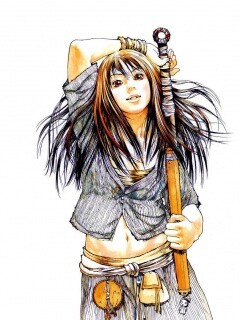 Девушка с битой обои