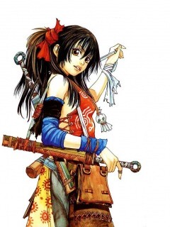 Девушка с мечом из Dangu обои