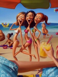 На пляжу ляжу) обои