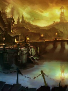 Волшебная деревня обои