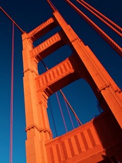 Опора моста Золотые Ворота обои