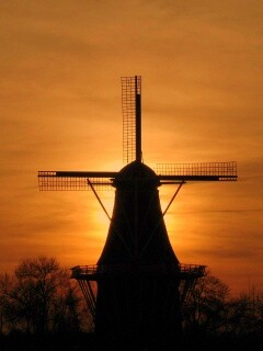 Мельница обои