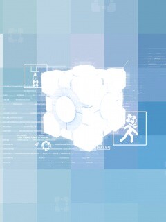 Высокотехнологичный куб из Портал обои
