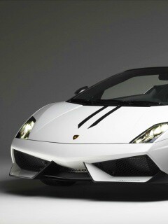 Белый Ламборджини Галлардо обои