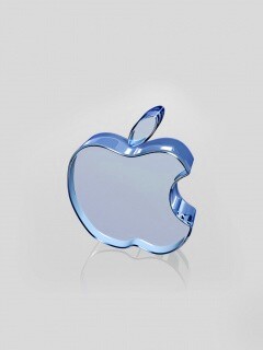 Стеклянный логотип Apple обои