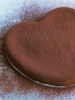 Шоколадное сердце обои