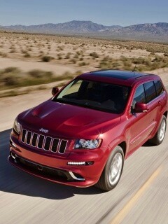 Красный Jeep обои