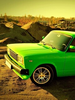 Кислотные жигули обои