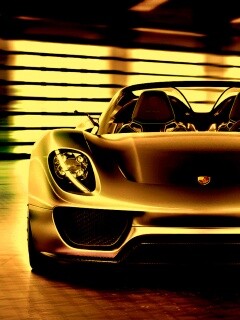 Золотой Порше обои