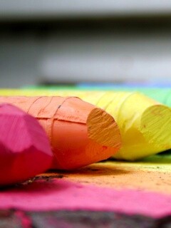 Цветные мелки обои