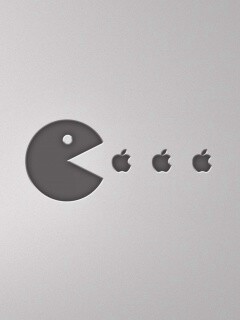 Пэкмен против Apple обои