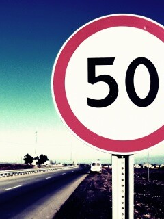 Ограничение скорости 50 км/ч обои