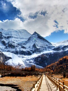 Дорога в горы обои