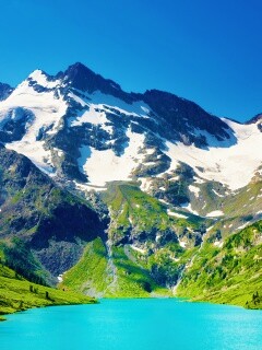 Горное озеро обои