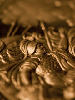 Монета в макро обои