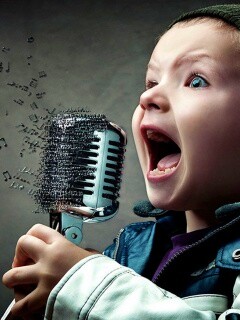 Экспрессивный певец обои