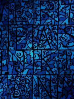 Витражные буквы обои